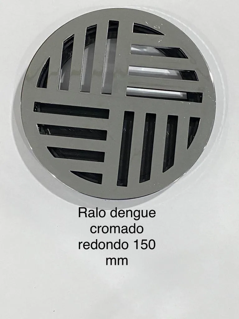 Ralo antidengue cromado redondo 150mm fabricado pela N7N Ferramentaria