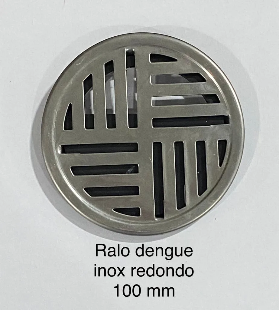 Ralo antidengue inox redondo 100mm fabricado pela N7N Ferramentaria